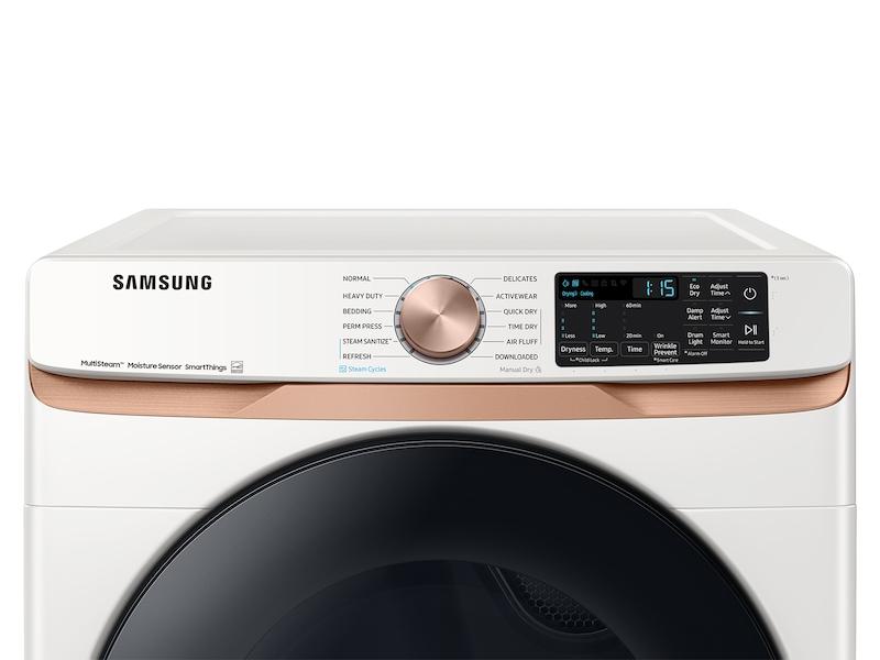 Samsung DVG50BG8300E 7.5 Cu. Ft. Smart Gas Dryer With Steam Sanitize+ And Sensor Dry In Ivory