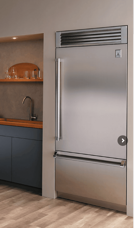 Hestan KRPL36PP 36" Pro Style Bottom Mount, Top Compressor Refrigerator - Left Hinge - Purple / Lush