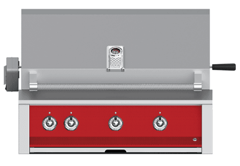 Hestan EABR36LPRD Aspire Series - 36" Liquid Propane Built In Grill W/ U-Burners And Rotisserie - Matador / Red