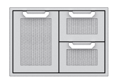 Hestan AGSDR30YW Hestan 30" Double Drawer / Storage Door Combination Agsdr - Yellow (Custom Color: Sol)