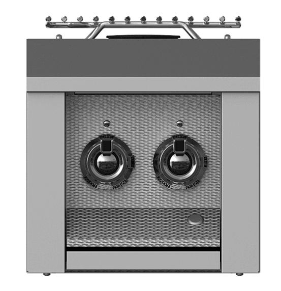 Hestan AEB122LPBK Aspire Series - Liquid Propane 12" Double Side Burner - Stealth / Black